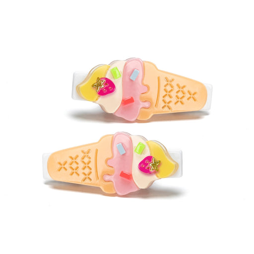 Melting Ice Cream Pastel Colors Alligator Clips Hair Claws & Clips Lillies and Roses 