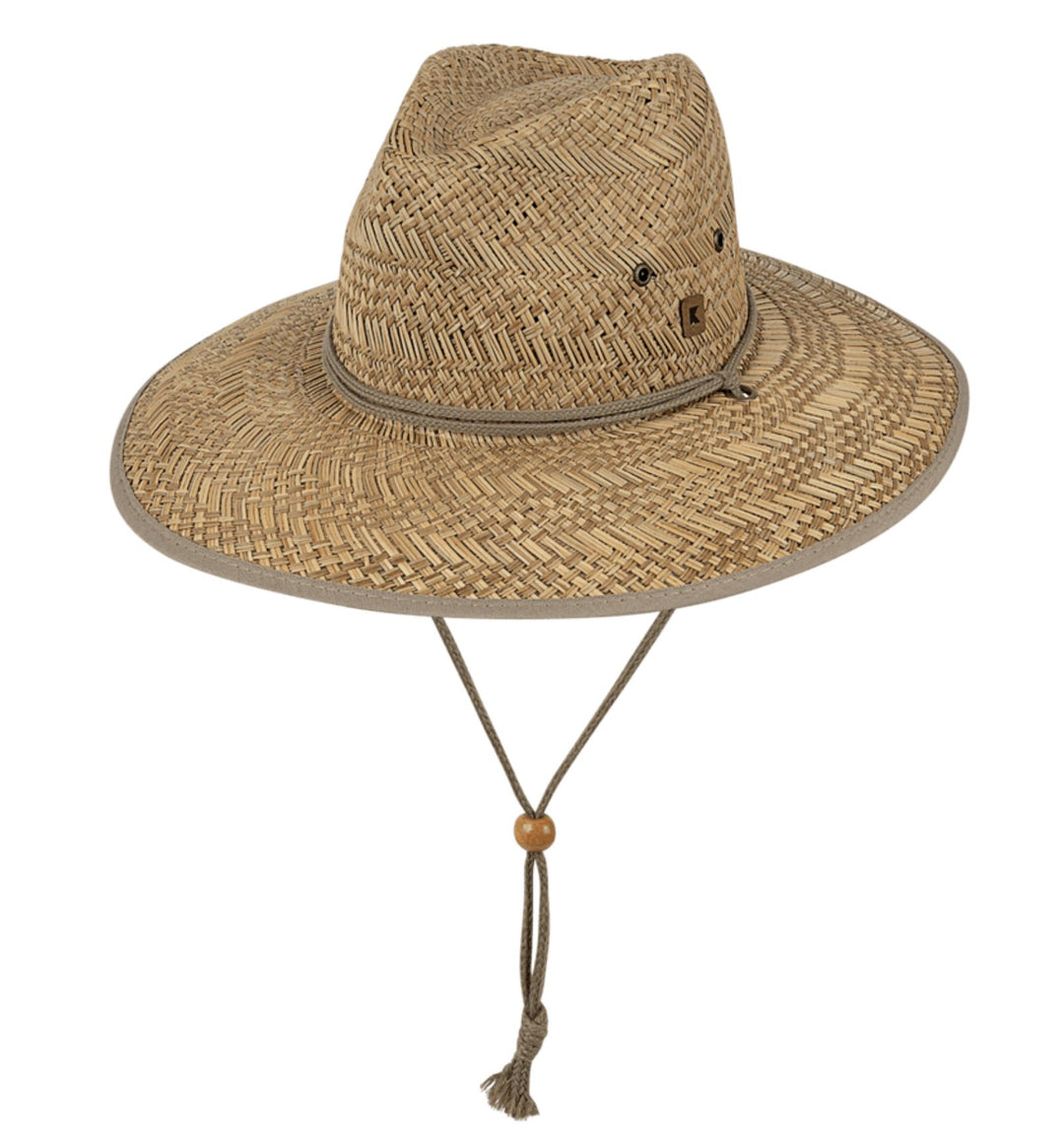 Men's Surf Straw Hat - Yamba sun hat Tank Stream Design 