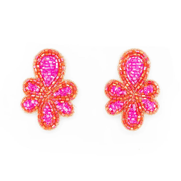 Mercer Earrings - Pink/Red Earrings Beth Ladd 