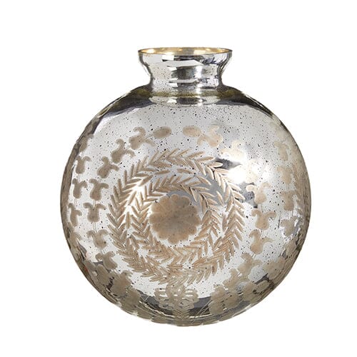 Mercury Glass Vase Christmas Decor RAZ 