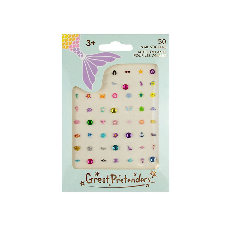 Mermaid Nail Stickers Costume Jewelry Great Pretenders 