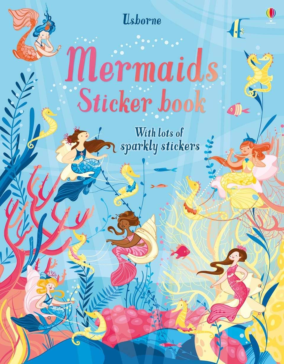 My Sticker Album: Blank Sticker Book for Collecting Stickers | Reusable Sticker Collection Album for Kids - Mermaids and Sea Creatures (Sticker