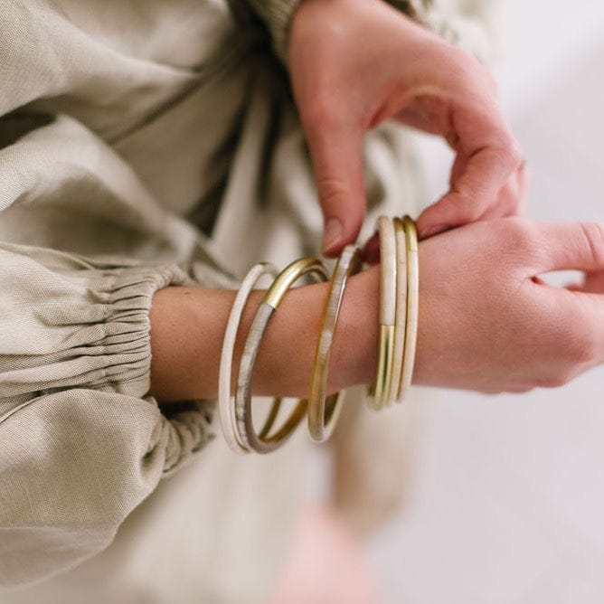 Metallic Gold Mix Bangle Set Bracelets Sunshine Tienda 