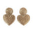Metallic Heart Earrings Earrings Beth Ladd 