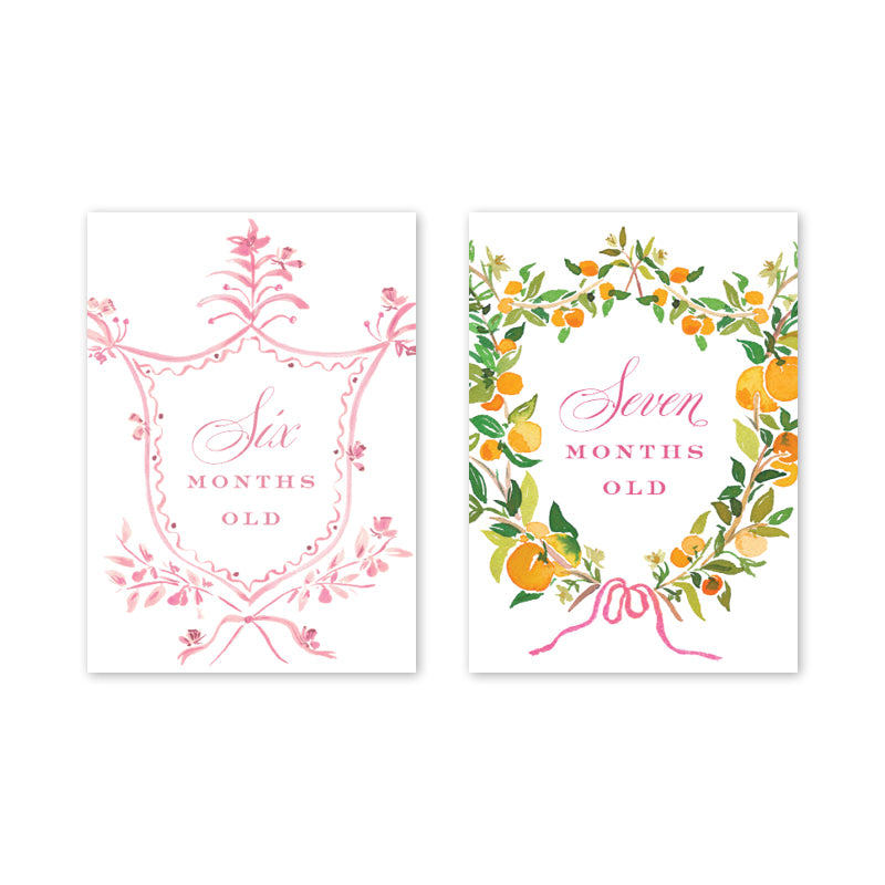 Milestone Cards - Floral Crest Milestone Cards Dogwood Hill 