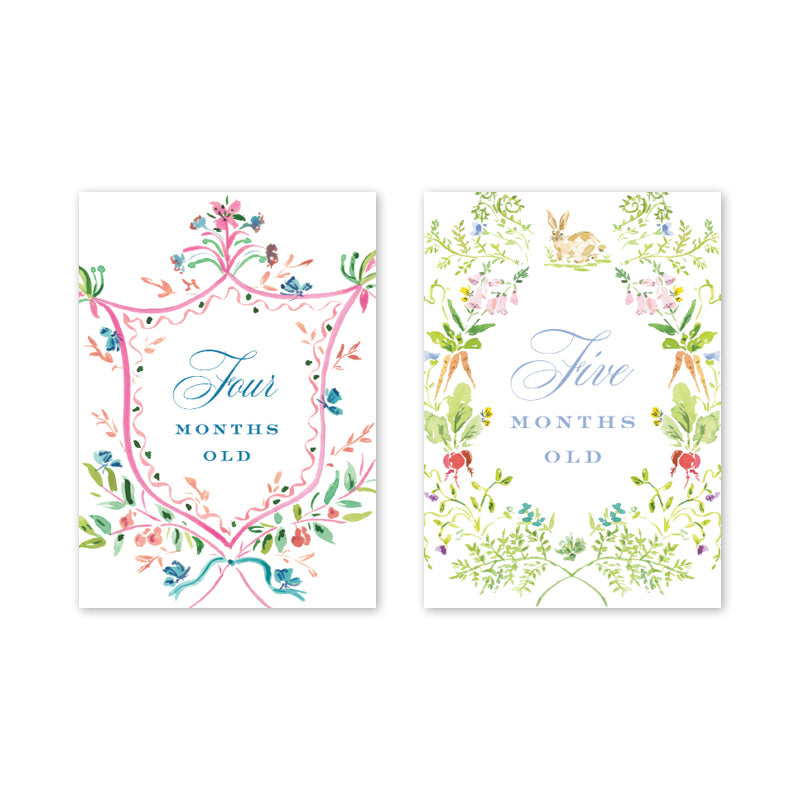 Milestone Cards - Floral Crest Milestone Cards Dogwood Hill 