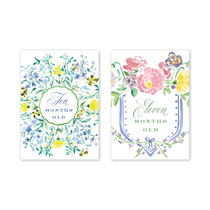 Milestone Cards - Floral Crest Milestone Cards Dogwood Hill 