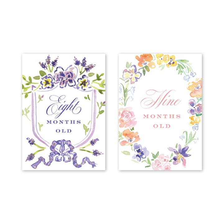 Milestone Cards - Floral Crest Milestone Cards Dogwood Hill 