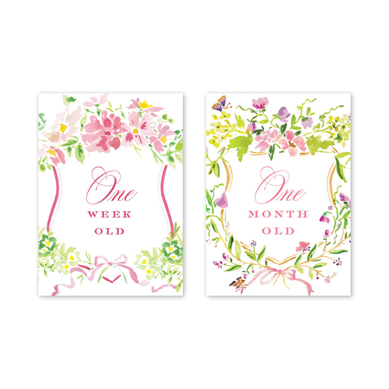 Milestone Cards - Floral Crest Milestone Cards Dogwood Hill 