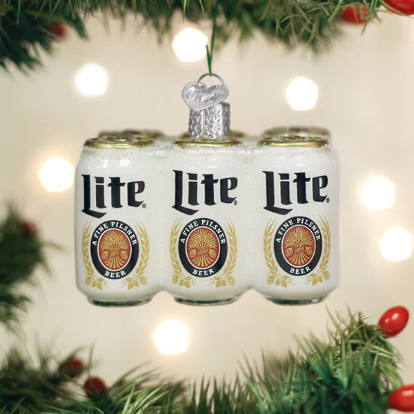 Miller Light Six Pack Ornament Ornament Old World Christmas 