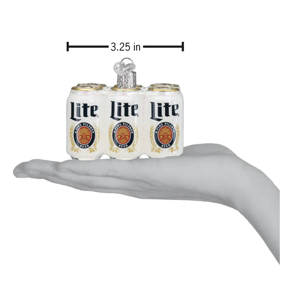 Miller Light Six Pack Ornament Ornament Old World Christmas 