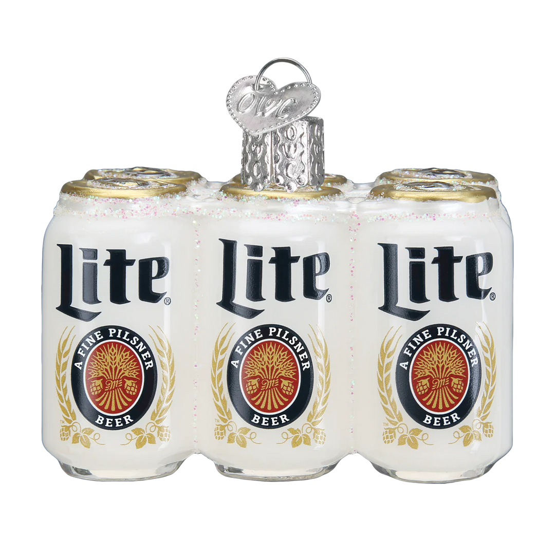 Miller Light Six Pack Ornament Ornament Old World Christmas 