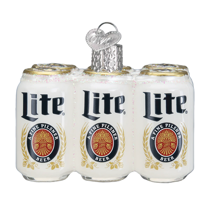 Miller Light Six Pack Ornament Ornament Old World Christmas 