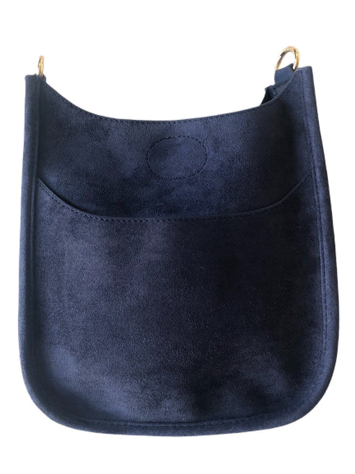 Mini Suede Messenger Bag Bags and Totes Ahdorned Navy 