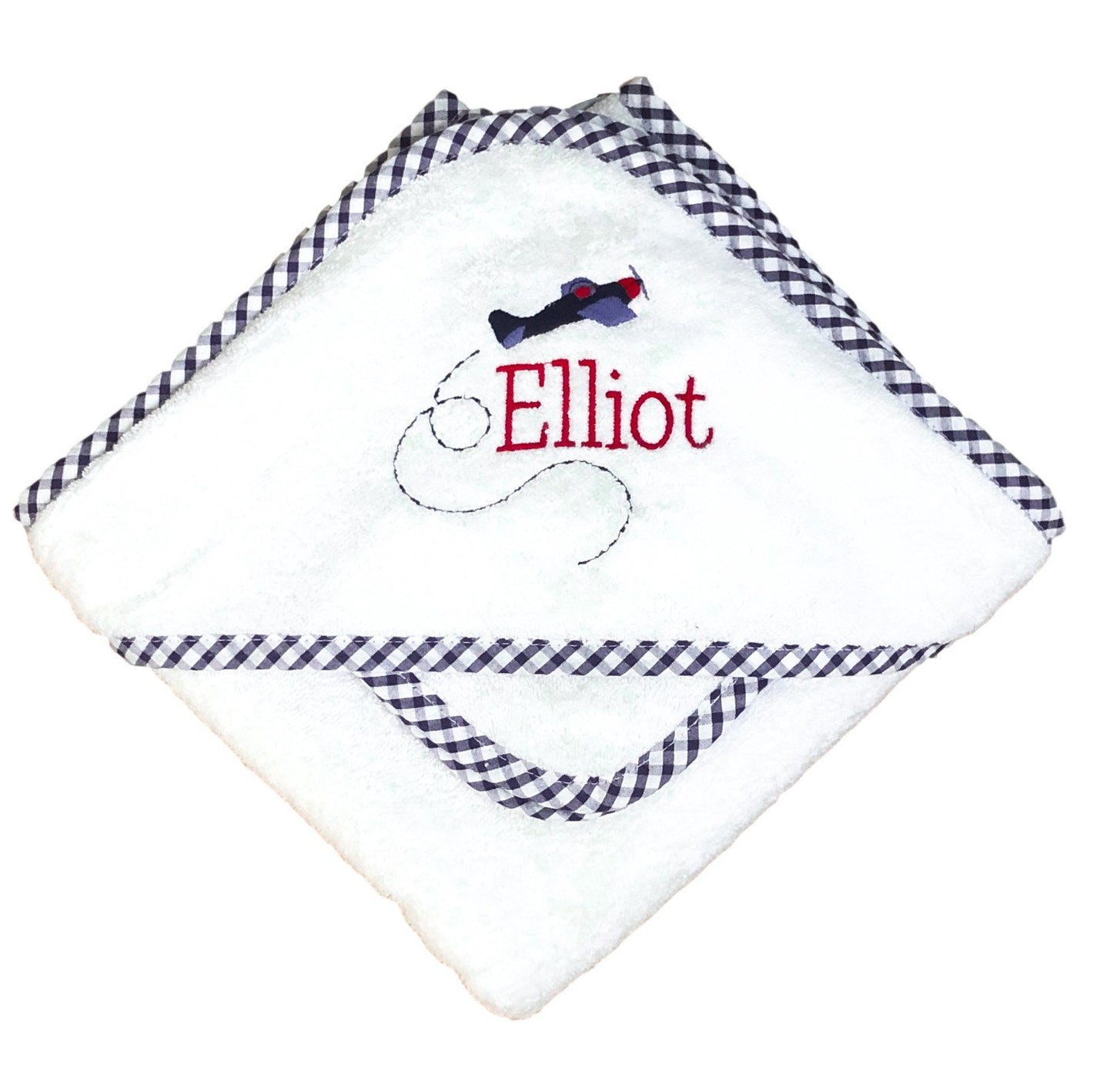 Boxed Monogrammed Hooded Towel + Washcloth Set — The Horseshoe Crab