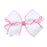 Moonstitch Bow - Medium Hair Bows WeeOnes Hot Pink 