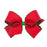 Moonstitch Bow - Medium Hair Bows WeeOnes Red with Green 