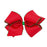 Moonstitch Holiday Hair Bow - King Hair Bows WeeOnes Red with Green 