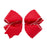 Moonstitch Holiday Hair Bow - King Hair Bows WeeOnes Red with White 