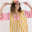 Mustard Stripe Copa Dress Dress Sunshine Tienda 