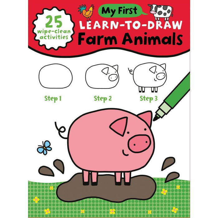 My First Learn To Draw: Farm Animals Book Sourcebooks 