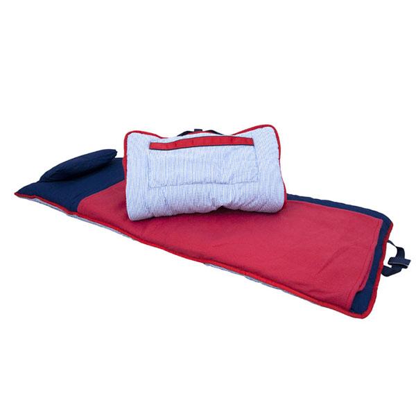 Nap Mat Nap Mat OhMint Red and Navy Seersucker