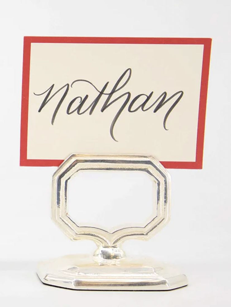 Napkin Ring with Place Card Holder Place Cards Hester and Cook 