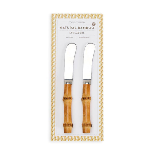 Natural Bamboo Handle Spreaders - Set of 2 Spreaders Two's Company 