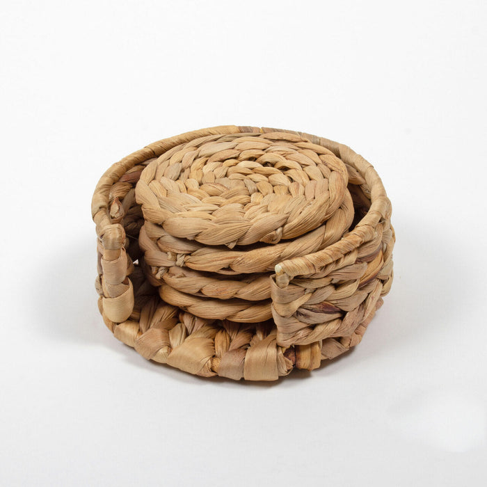 Natural Woven Coaster Set Coasters 8 Oak Lane 