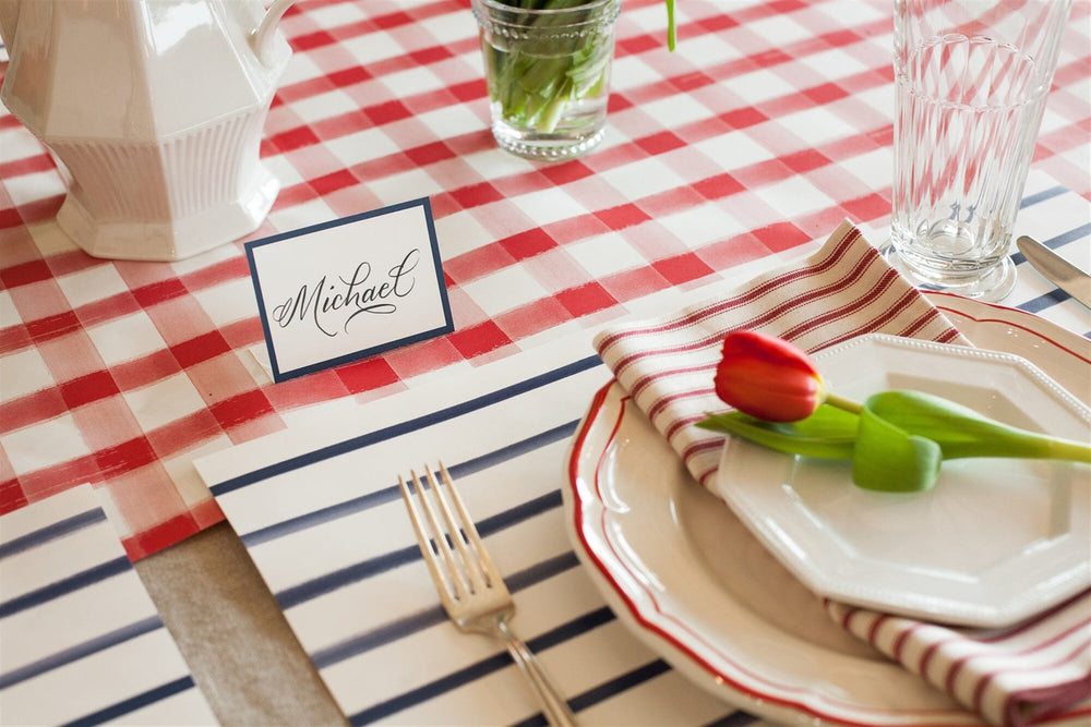 Navy Frame Place Cards Place Cards Hester and Cook 