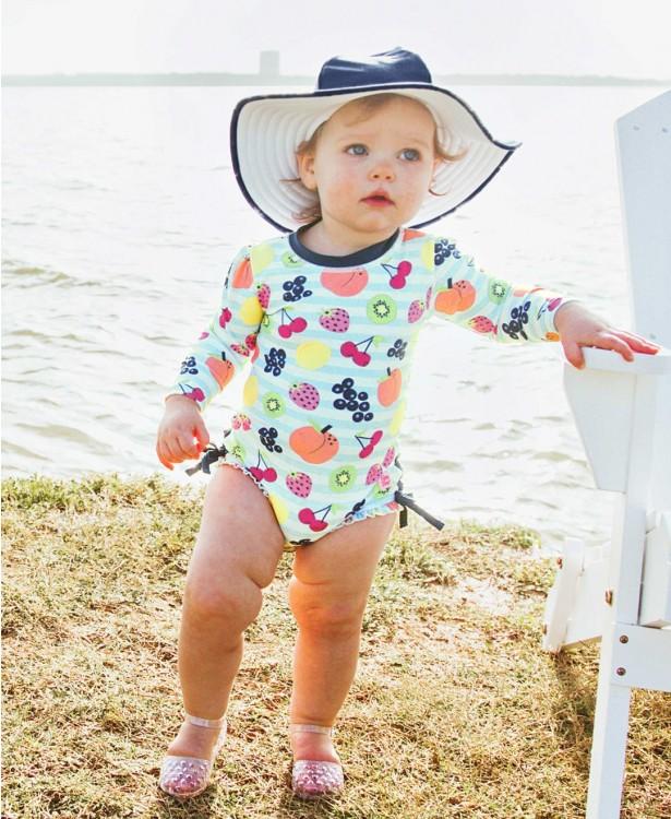 Navy Swim Hat Sunhat Rufflebutts 