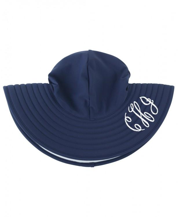 Navy Swim Hat Sunhat Rufflebutts 