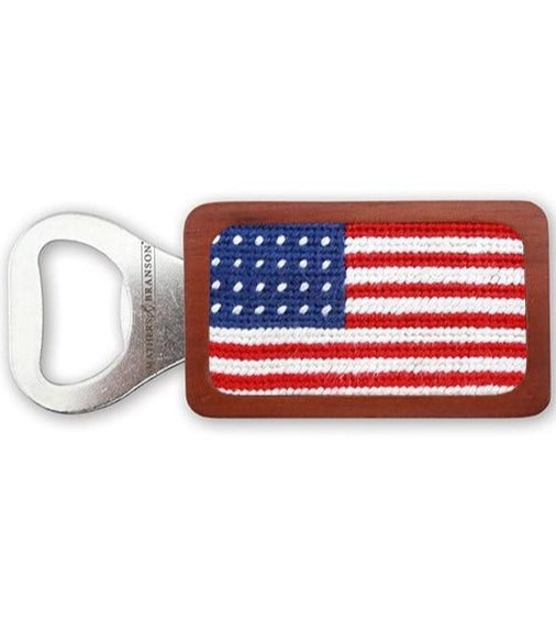 Needle Point Bottle Opener Bottle Openers Smathers and Branson American Flag