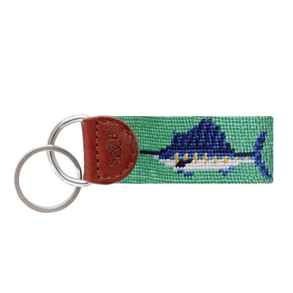 Needle Point Key Fob Key Fobs Smathers and Branson Billfish