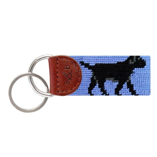 Needle Point Key Fob Key Fobs Smathers and Branson Black Lab