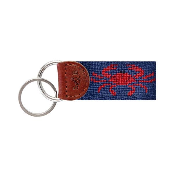 Needle Point Key Fob Key Fobs Smathers and Branson Crab