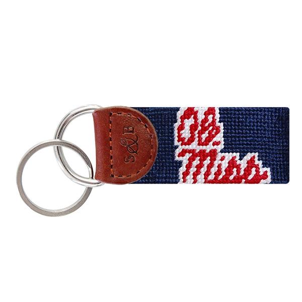 Needle Point Key Fob Key Fobs Smathers and Branson Ole Miss