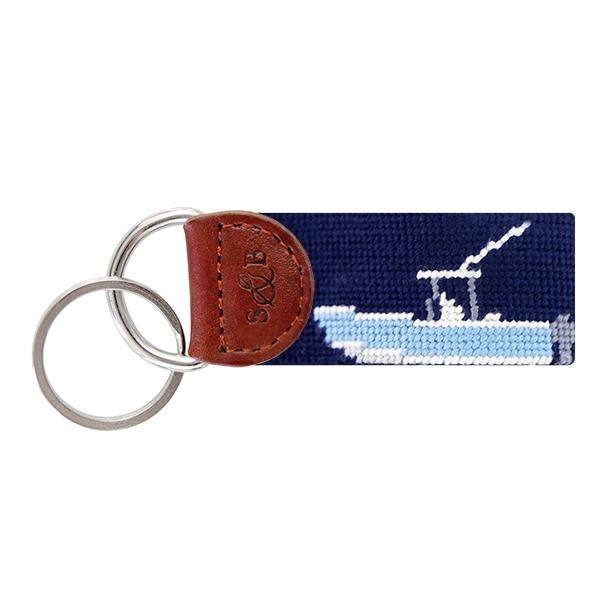 Needle Point Key Fob Key Fobs Smathers and Branson Power Boat