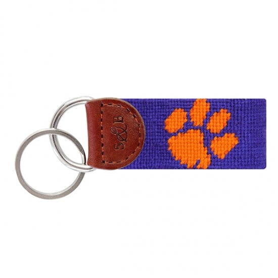 Needlepoint Key Fob Key Fobs Smathers and Branson Clemson 