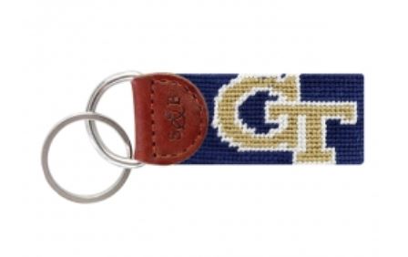 Needlepoint Key Fob Key Fobs Smathers and Branson Georgia Tech 