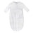 Neutral Smocked Newborn Sack Baby Gown Petit Ami White 