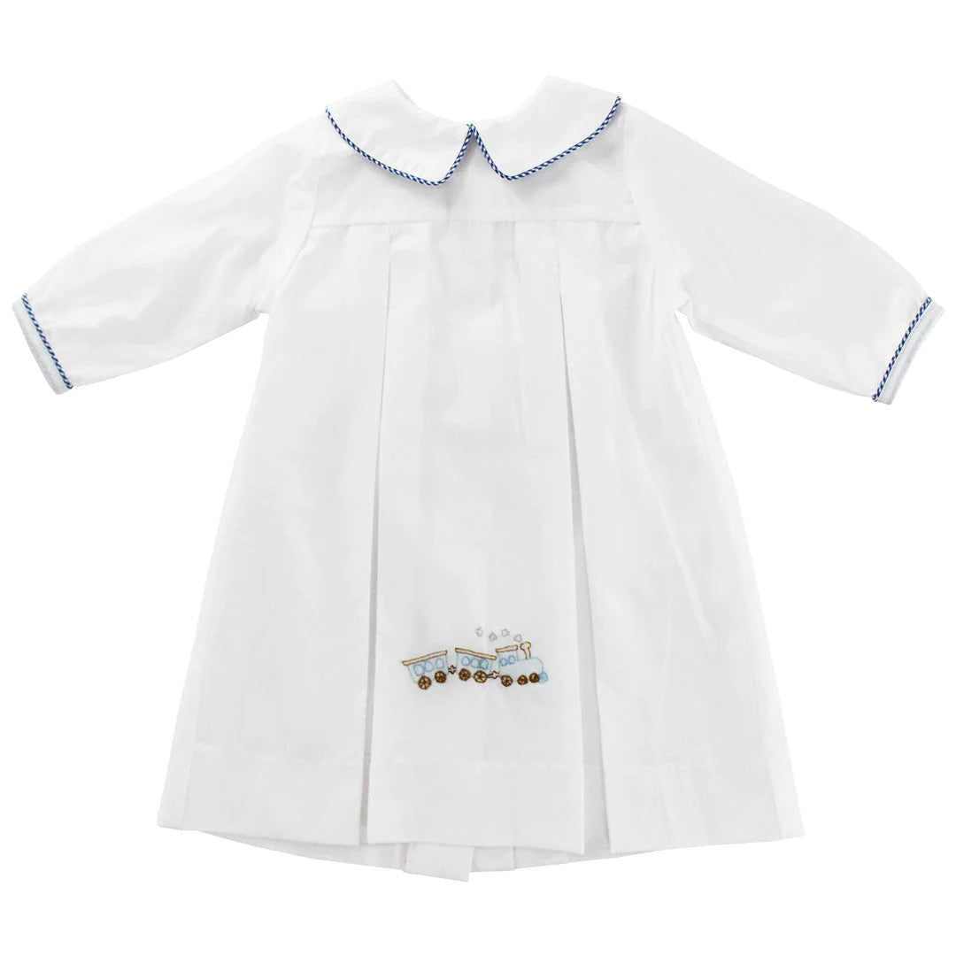 Newborn Boy Train Day Gown Daygown Bailey Boys 