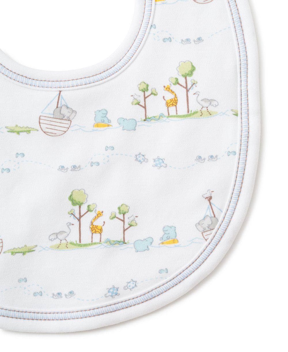 Noah's Ark Blue Bib Bibs Kissy Kissy 