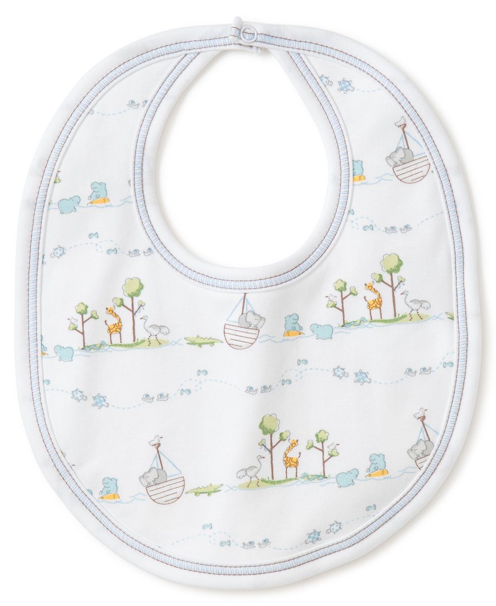 Noah's Ark Blue Bib Bibs Kissy Kissy 