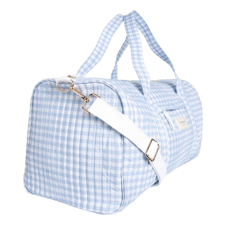 Oasis Blue Gingham Weekender Bag Bags and Totes Minnow 