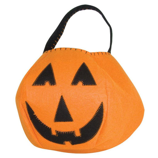Orange Pun'kin Trick or Treat Bag Halloween Bag Groovy Holiday 