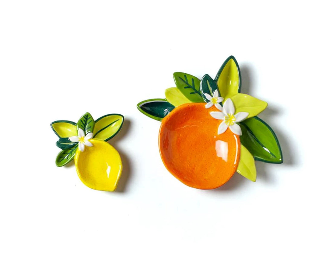 Orange Tray Serving Piece Coton Colors 