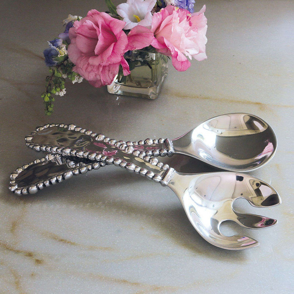 Organic Pearl Salad Servers - Small Serving Pieces Beatriz Ball 