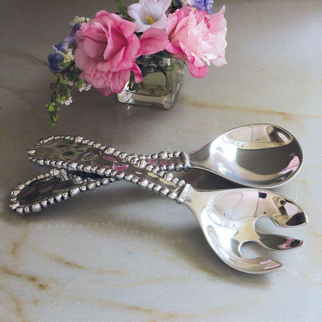Organic Pearl Salad Servers - Small Serving Pieces Beatriz Ball 