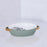 Oval Baker with Gold Handles - Sage Small Serving Piece Beatriz Ball 